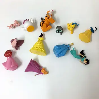 30PCS/lote Bastante Princesa de dibujos animados de la Muchacha y Mascotas 3-5.5 cm ,Niñas Favorito Juguetes,Decoración de Pastel,Juguetes de Niños,Niñas Regalo de Cumpleaños