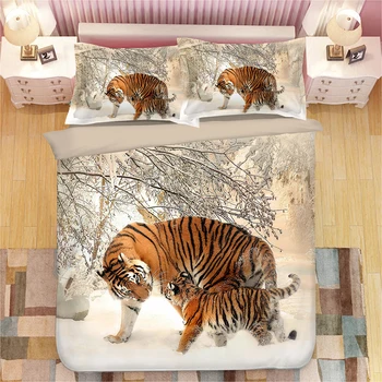 3D de Animales de León Tigre Búho de Impresión de ropa, Edredones Fundas de almohada de Una Pieza Consolador, ropa de Cama Conjuntos de Ropa de cama Ropa de Cama 11
