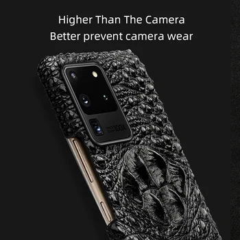 3D del cráneo de cocodrilo caso con todo incluido para Samsung Galaxy S20 Ultra 20 más de 20 S10 S10E S9 S8 S7 para Samsung Galaxy A50 A70 cubierta