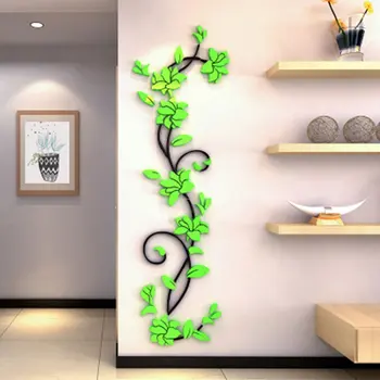3D Flor Calcomanía de Vinilo Decoración de la Casa de Arte Sala de estar etiqueta Engomada de la Pared Extraíble Mural AUG889