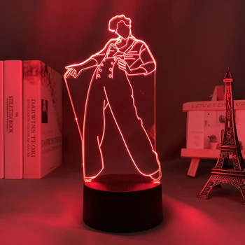 3d Luz de la Noche Harry Styles Lámpara de Regalo Para los Fans del Dormitorio de la Decoración de la Luz Led con Sensor Táctil de Cambio de Color en el Escritorio de Trabajo con Lámpara de Harry Styles