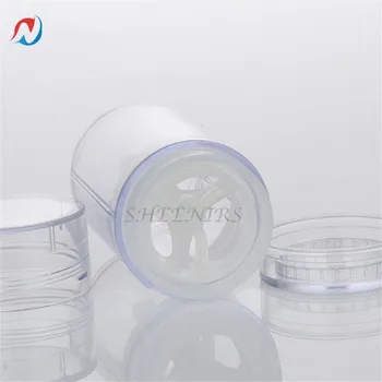 3pcs 0.5 oz Vacío Transparente Desodorante Stick Envase de 15ml de Plástico, Botellas de Cosméticos para la Loción de Palo, Tubo de lápiz Labial, L