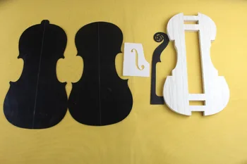 4/4 violín cuello / F agujero templete y el Molde/Molde templete violín de decisiones de la herramienta