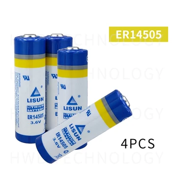 4 Piezas/lote Nuevo DE LISUN 3.6 V batería de repuesto ER14505 LS14500 batería de litio AA 3,6 V 2400mAh batería de litio