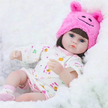 42CM Realistas hechos a Mano Recién nacido Muñecas Reborn Baby Doll Con la Princesa Rosa Ropa de Bebé Adorables Realistas Niño pequeño Muñeco de Juguete Para Niño