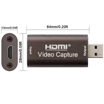 4K USB3.0 USB2.0 Audio de la Tarjeta de Captura de Vídeo HDMI A USB 3.0 2.0 Tarjeta de Adquisición de la Transmisión en Vivo de la Placa de la Cámara activar el Juego de la Grabación