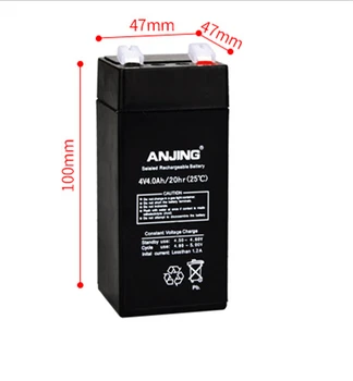 4V 4AH Batería 4V 4AH para Copia de seguridad de Energía LED de Luz de emergencia de los Niños en el Coche de Juguete de Plomo-ácido de Acumulador de Repuesto de Mantenimiento