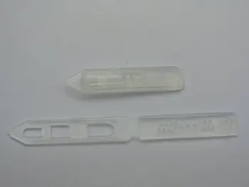 50 de Plástico Blanco Mini Cabello Barrette Clip de Arco Pin Para DIY Artesanía 45mm