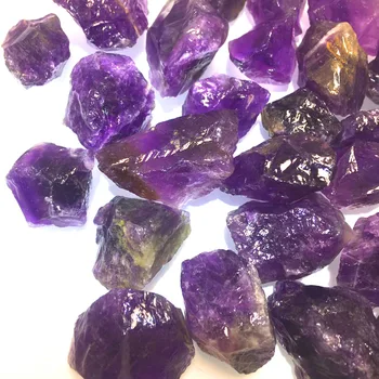 50 g de 2-4 cm de Grueso Raw de Piedra Oscura Amatista Irregulares de Roca Natural, Púrpura Mineral Para el Chakra de la Curación de la Recolección de muestras de Decoración del Jardín