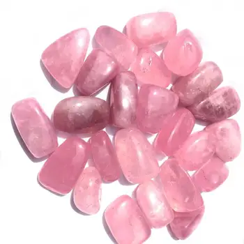 500g Natural de rosa de cristal de cuarzo en polvo de piedra natural de grava