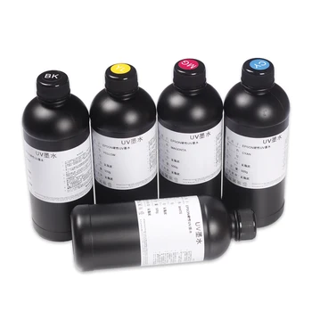 500ml de Cuero Flexible de tinta Para Epson Impresora plana UV de botella A3 A4 A2 L805 R1390 L1800 R2000 UV suave de Tinta
