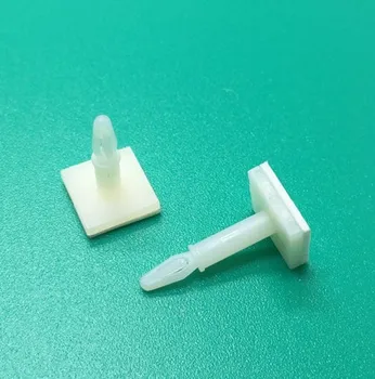 500pcs HC de Plástico de Nylon de palo en PCB Espaciador de los Separadores de 3 mm Agujero de soporte de Cierre Snap-En los Puestos fijos de clips de Adhesivo (COLA blanca)