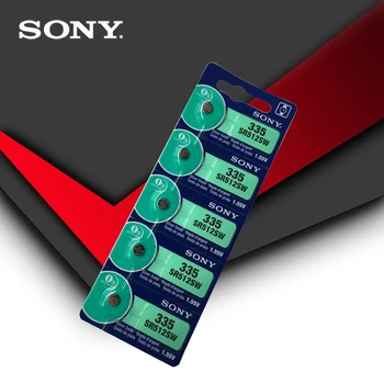 5pc Sony Original del 335 SR512SW 1.55 V pila de Botón de Óxido de Plata pilas de botón HECHO EN JAPÓN