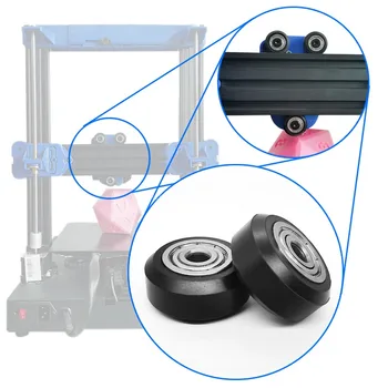 5PCS impresora 3D accesorios CNC Abierto construye de plástico de la polea de la polea pasivo de rueda V-Ranura 625Z MR105 de Rodamiento de las Piezas de la Transmisión