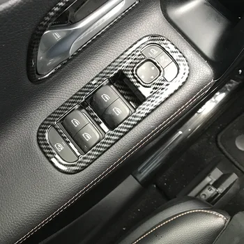 5Pcs/Set Coche ABS elevador de Ventana Panel de Control de la Decoración de la Cubierta Para Mercedes Benz Clase W177 A180 A200 A250 2019 2020 Coche Estilo