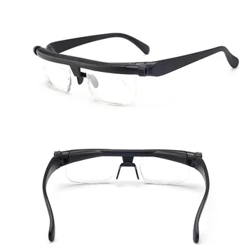 -600 +300 Miopía Hipermetropía Gafas de Lectura de doble uso de la longitud focal ajustable gafas de lectura de recorte - 6d + 3D caja original