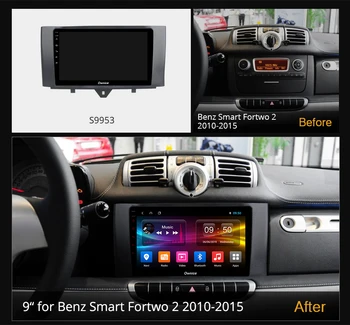 6G+128 GB Ownice 8 Core Android 10.0 Coche DVD GPS de navegación de Radio para Mercedes Benz Smart Fortwo 2 2010-DSP 4G LTE 1280*720