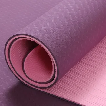 6mm TPE Yoga Mat alfombra de Fitness para Deslizar-resistente a la Esterilla de la Aptitud de la Yoga de la Alfombra Gimnasio de la Estera de la Yoga de la Bolsa de Gimnasia Esteras Balance Pad