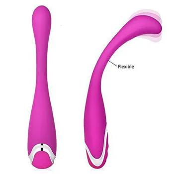 7 Velocidad De Flexble De Silicona Vibrador Masajeador Estimulador De Punto G Juguetes Sexuales Para La Mujer, La Masturbación Impermeable Eróticos Para Adultos Productos