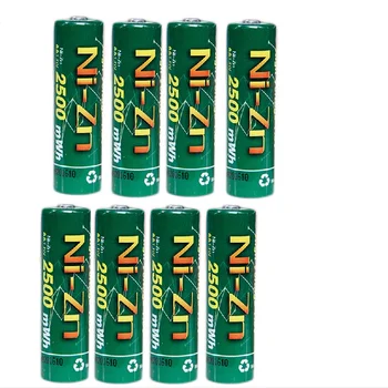 8Pcs BPI NiZn 1.6 V 2500mwh AA Batería Recargable