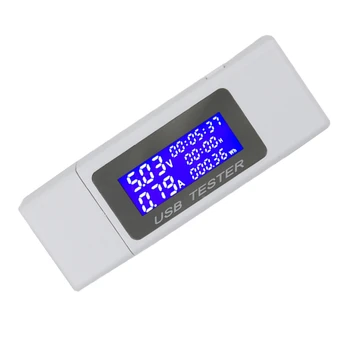 9 en 1 Voltímetro de Tensión Probador de Corriente 4-30V Pantalla LCD Cargador USB del Medidor de Energía Móvil de la Batería del Detector 40%de descuento