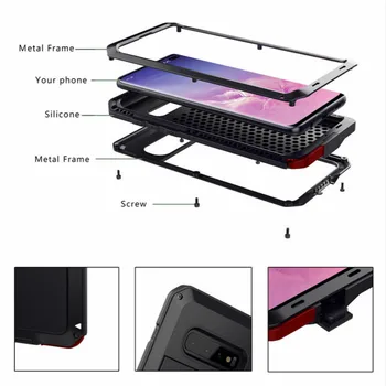 A prueba de golpes de Metal de Aluminio de la caja del Teléfono para el iPhone 11 Pro XS MAX XR X 7 8 6 6 Plus, 5S, 5 SE 2020 Completo de Protección Cubierta del Parachoques