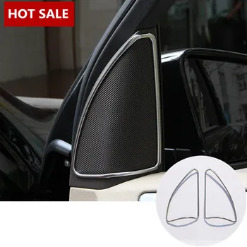 ABS Puerta del Coche del Altavoz Borde de la Cubierta de ajuste Para el Benz ML W166 2012-GL X166 2013-2 de accesorios del vehículo interior de un Coche de Recorte