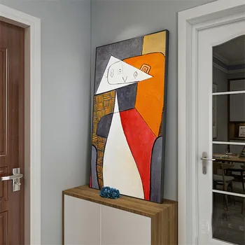 Abstracto Pinturas al Óleo sobre Lienzo de Picasso Famosos Reproducciones de obras de Arte de la Pared de Impresión de Carteles y Cuadros para la Sala de estar