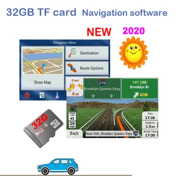 Accesorios GPS 32G mapas de gps de la tarjeta sd 2020 última Mapa para WinCE coches de navegación gps mapa Europa/Rusia/estados UNIDOS/CA/AU/Israel de gps del Coche del mapa
