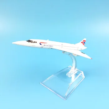 Aire Británico Concorde modelo de avión de 16CM 1:400 diecast modelo de avión en avión de Metal de aleación modelo de avión juguetes para los niños