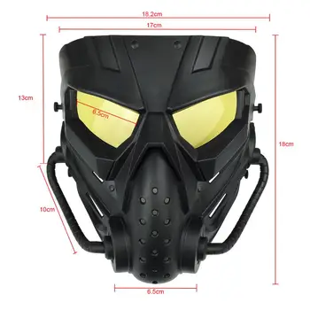 Airsoft Paintball Máscara de Rifle de Aire de la Pistola Anti-Niebla de la Lente de PC Máscara Protectora Campo de Caza Militar de los Juegos de Guerra de CS de Tiro Táctico de la Máscara