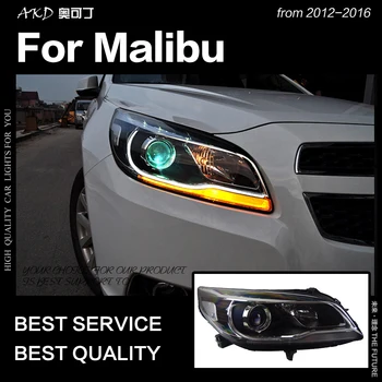 AKD Coche Estilo de la Lámpara de Cabeza para Chevrolet Malibu Faros 2012-2016 Malibu LED DRL Faros Hid Bi Xenón Auto Accesorios