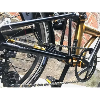 Aleación de Cambio de Turno de Ajuste Fino de la Línea de la palanca de cambios Palanca de Guía del Cable de Actualización con Tornillo de Titanio para Brompton 3Sixty Bicicleta Plegable