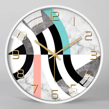 Amplio y Moderno Reloj de Pared de Metal Salón Creativa de la Pared Reloj Mecanismo del Reloj de la Cocina Relojes Reloj De Pared de Ideas de Regalos FZ220