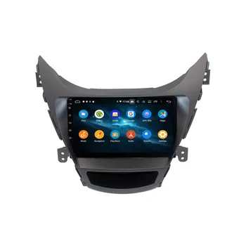 Android10.0 gps del Coche Reproductor de DVD con Radio Multimedia unidad central Para Hyundai Elantra 2010-2013 GPS Mapa de Navegación de la unidad central de radio de los Jugadores