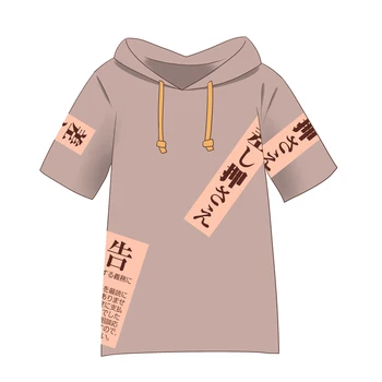 Anime de Touhou Proyecto de Cosplay Yorigami Sihón Casual de Manga Corta con Capucha T-shirt con Capucha Unisex Harajuku Camiseta Suelta Pullover Tops