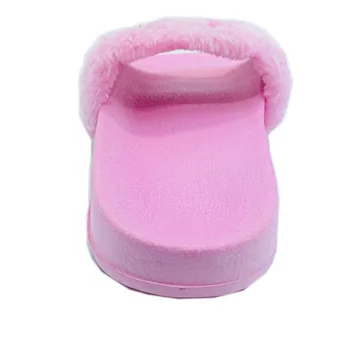 AoXunLong de la Moda de Nueva Brillante Diamante Zapatillas Mujer Peluda Zapatillas de Casa Mujer Leopardo Rosa de la UE 36-41 Tamaño Interior de Damas Zapatillas