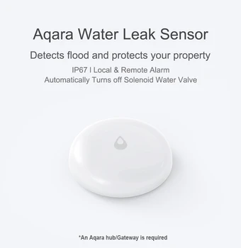 Aqara Casa Inteligente de Agua Sensor de IP67 Impermeable Inteligente Dispositivo de Inmersión de Monitoreo Remoto de Alarma de Seguridad del Trabajo Con MiHome APP