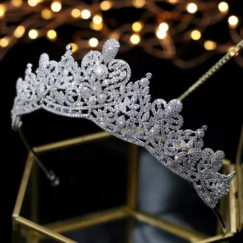 Asnora coroa de noiva Cristales de Boda Tiaras de Novia, Coronas de Novia Accesorios para el Cabello tiara nupcial