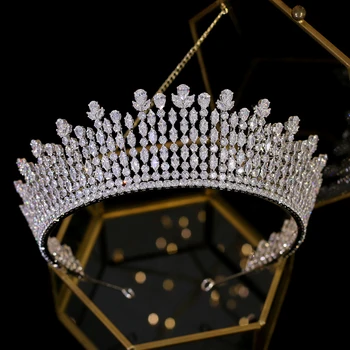 Asnora nueva корона, corona, tiara, диадема, de lujo de la boda accesorios para el cabello, extendido de la corona de accesorios para el cabello A00616