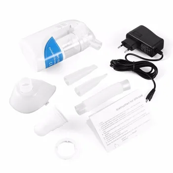 Atomizador ultrasónico MI-520A Belleza Instrumento de Pulverización de Aromaterapia Vaporizador Portátil Mini Inhalador para el Asma Nebulizador de la UE/US