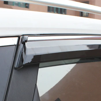 Atreus 4pcs Para Mercedes GLK 300 200 260 2013-2018 de los Accesorios del Coche de la Puerta de Humo de la Ventana de Sol Visera Lluvia Deflectores de Viento Cubierta de la protección de