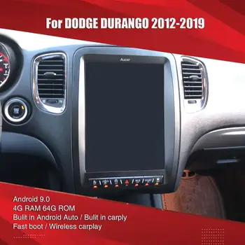 Aucar de Tesla estilo Para Dodge Durango multimedia Android Radio de Coche Para Dodge Durango GPS de Navegación Estéreo de 2 din unidad central