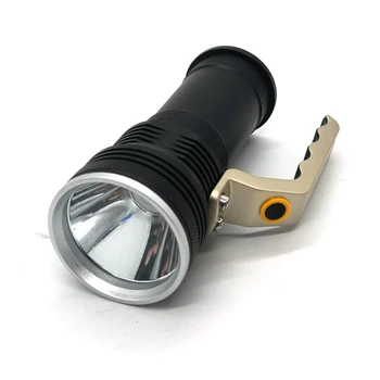 AUKELLY de Alta Potencia T6 LED de Búsqueda Linterna 3Modes Recargable de la mano de la Luz del Flash de la Antorcha de la Linterna De la Caza la pesca batería 18650