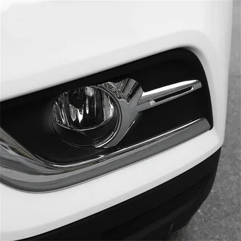 Auto-Estilo Para Renault Koleos 2017 2018 2019 ABS Cromado de Cola Trasera luz de Niebla de la Lámpara del Marco de Recorte Frontal Foglight Cubrir Reborde Protector
