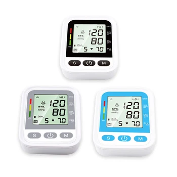 Automática de la parte Superior del Brazo Tonómetro Esfigmomanómetro monitor de presión arterial Metros con 22-32 cm manguito de la voz inglesa BP monitor