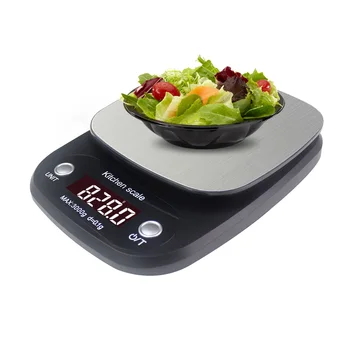 Balanza de cocina 0.1 g 3kg de Cocción de Alimentos a Escala de Equilibrio de Medición con función de Apagado Automático Función de Tara para el Hogar y la Cocina