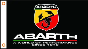 Bandera de coche Fiat Abarth Banner 3ftx5ft Poliéster 021