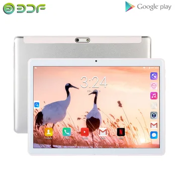BDF NUEVA 10.1 pulgadas Quad Core Android 7.0 Tablet PC Google play Llamada de Teléfono 1 GB+32 GB 3G Dual SIM Tarjeta de Pantalla de 1280 x 800 GPS ficha