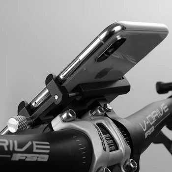 Bicicletas soporte para Teléfono de la Bici del Manillar Scooter de la Aleación de Aluminio Clip GPS Bicicleta Soporte de Montaje de 3,5 6.2 pulgadas Smartphone FS